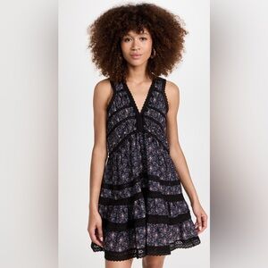 NWT Sea New York Yvonne Tiered Lace Mini Dress